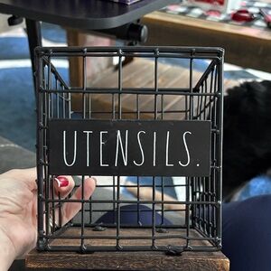 Black Wire Utensil Holder